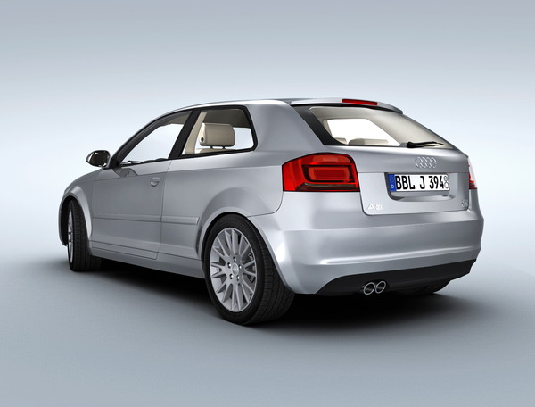 3d model audi car - Audi A3 (2011)... by Swan3DStudios
